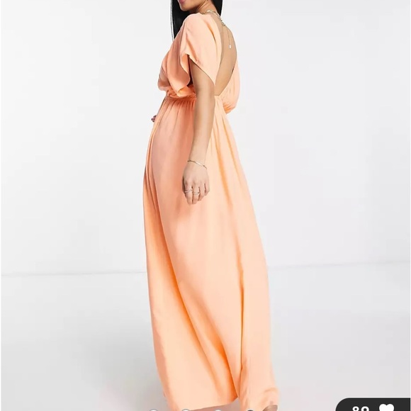 ASOS Petite Peach Maxi Dress - Picture 5 of 5
